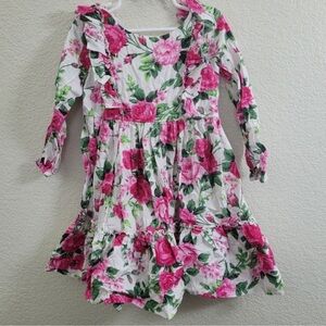 Floral Pink Kids Dress